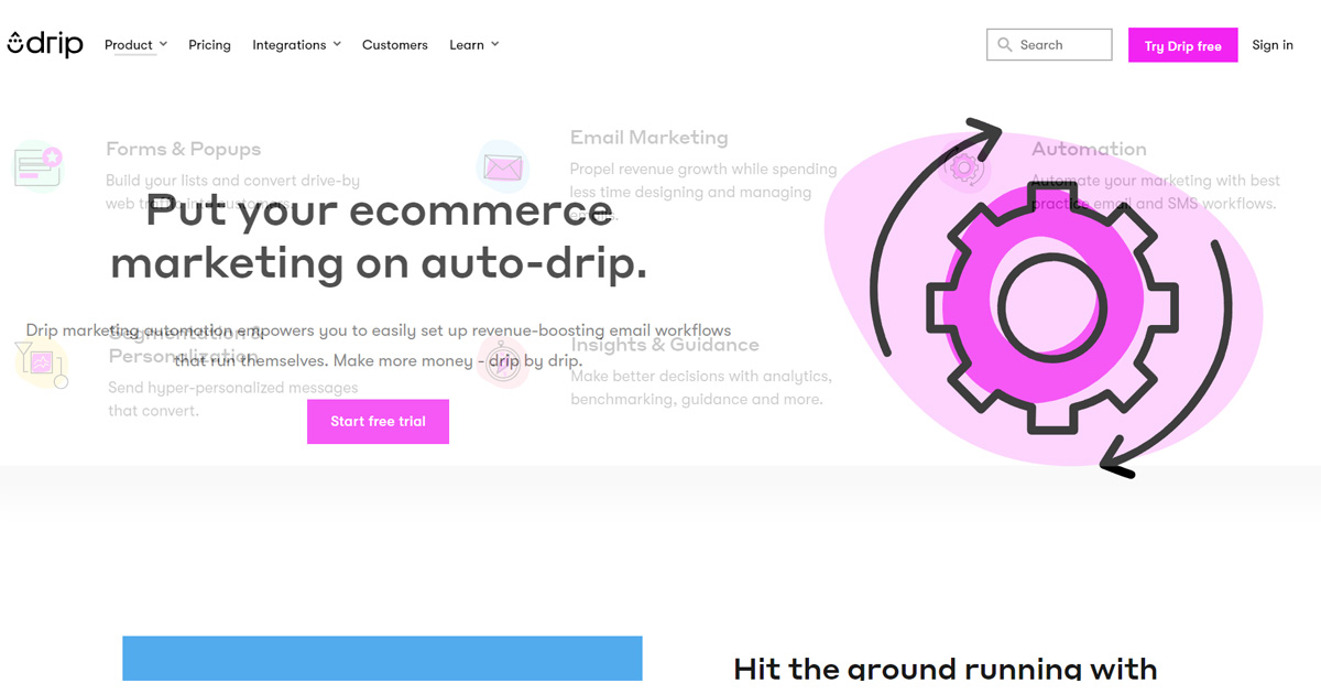 Drip Marketing Automation Software for Ecommerce