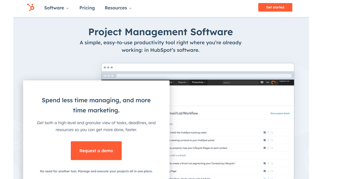 HubSpot Project Management Software