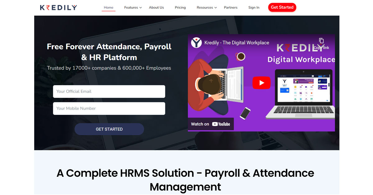 Kredily A Complete HRMS Solution - Payroll & Attendance Management Previous Next The Kredily Team