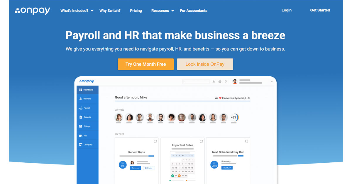 Payroll and HR that make business a breeze