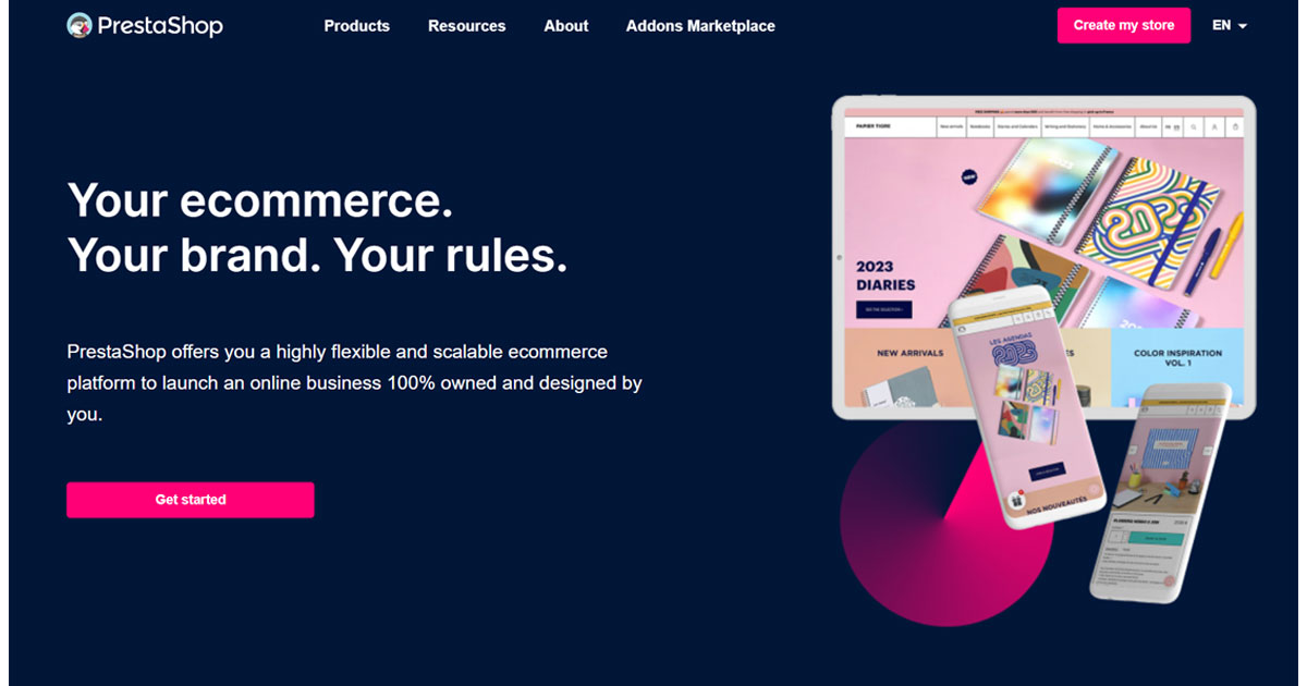 PrestaShop - Your ecommerce. Your brand. Your rules.
